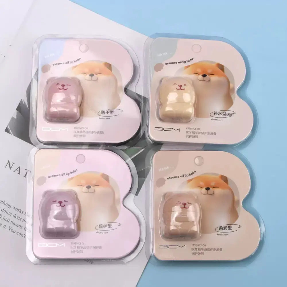 Cute Puppy Moisturising Lip Balm Hydrating Nourishing Lip Care Balm