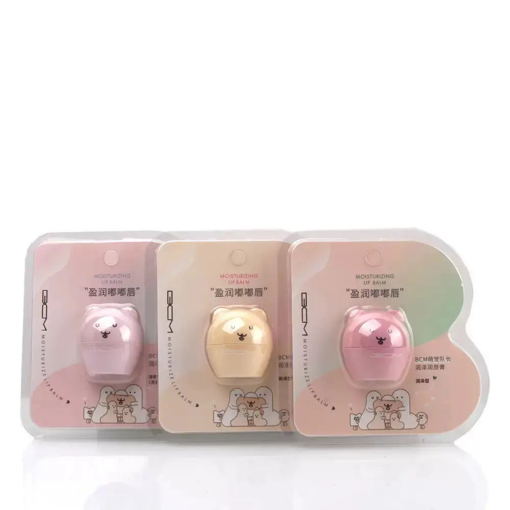 Cute Bear Moisturizing Lip Balm Hydrating Nourishing Lip Care