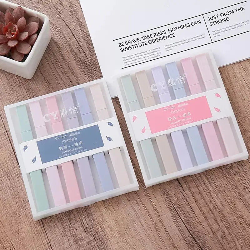 Pastel Highlighter Set Soft Color Aesthetic Markers (6 Pack Mild Colors) Sparkels  Sparkels