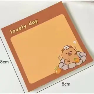 Capybara Sticky Notes Cute Memo Pads