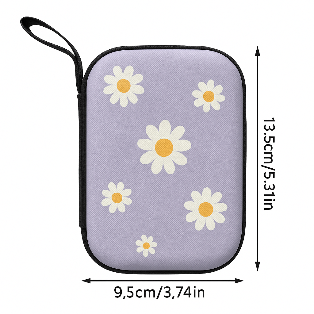 Zipper Coin & Earphone Storage Case Mini Organizer Pouch for Women