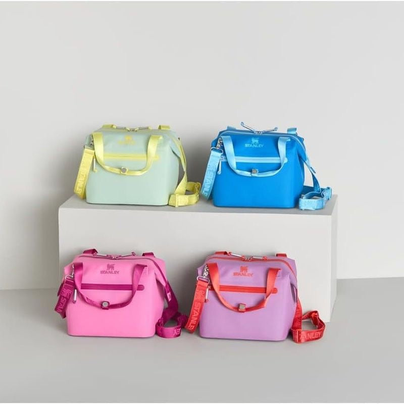 The All Day Julienne Mini Soft Cooler Bag  10-Can Recycled Polyester Lunch Box with 12-Hour Cooling