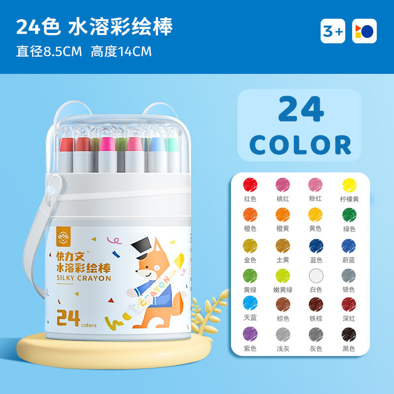 Washable Oil Painting Crayon Stick Set 12/24/36/48 Colors Safe No-Mess Kids Art Crayons