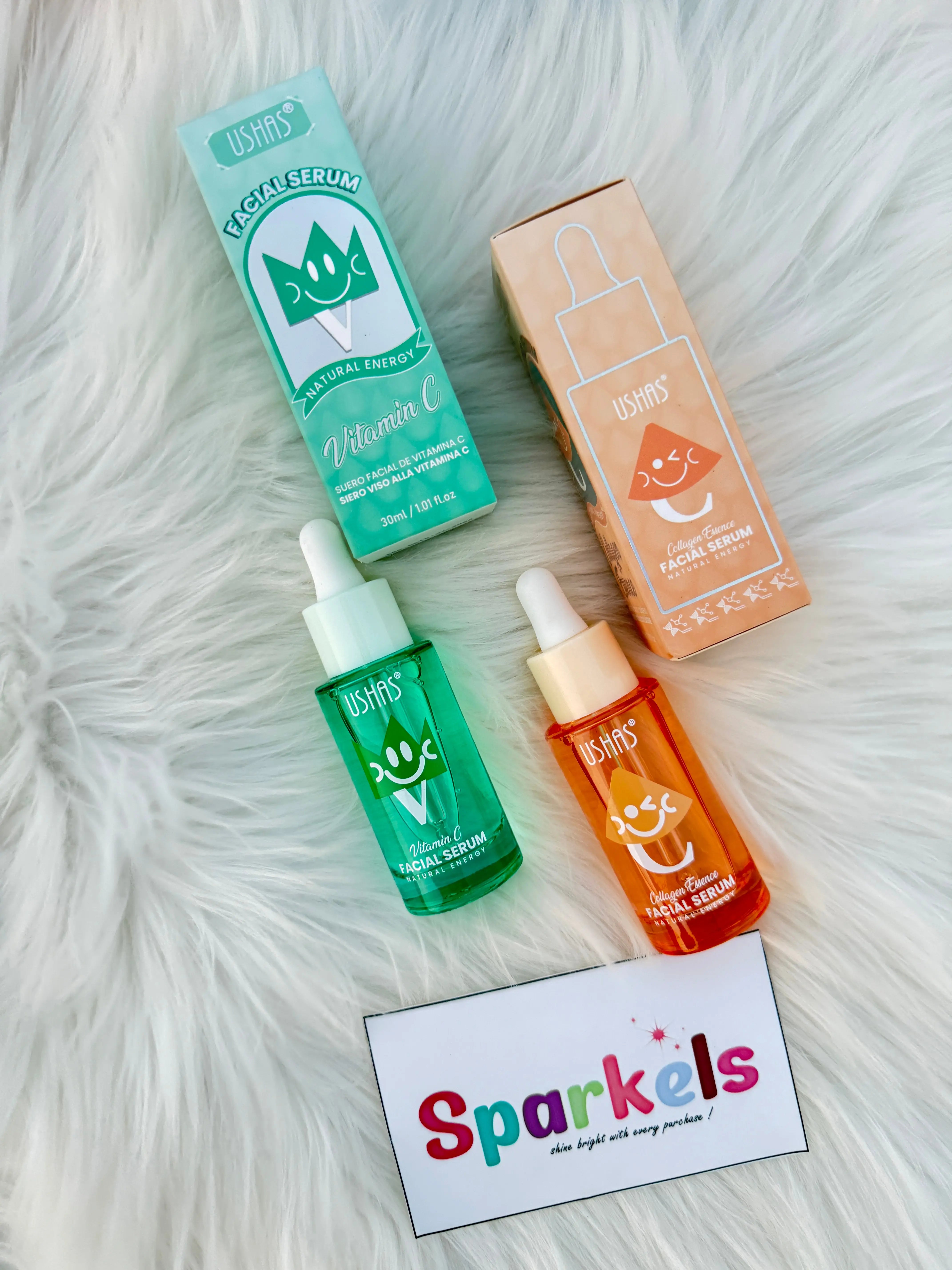 Facial Serums Vitamin C & Collagen Essence (30ml) Sparkels  Sparkels