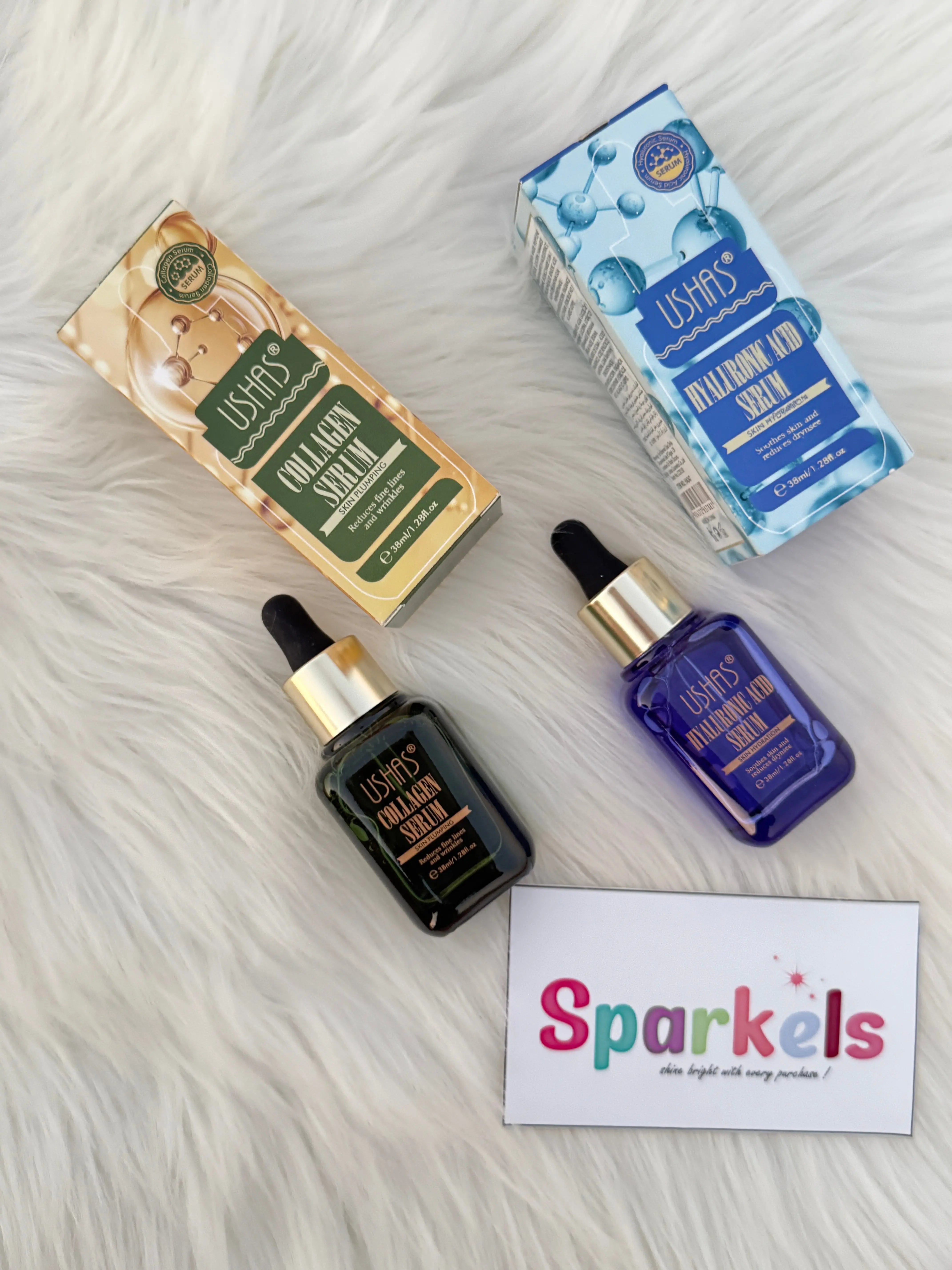Premium Facial Serums – Collagen & Hyaluronic Acid (30ml) Sparkels  Sparkels