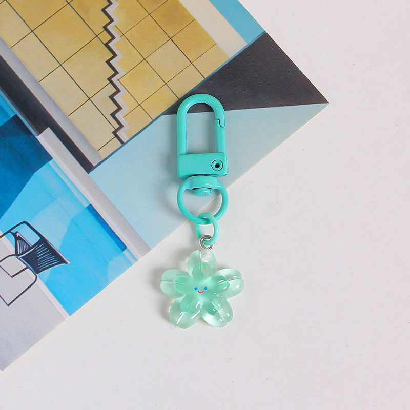 Lovely Daisy Flower Keychain Colorful Bag Charm Keyring Accessory for Women & Girls