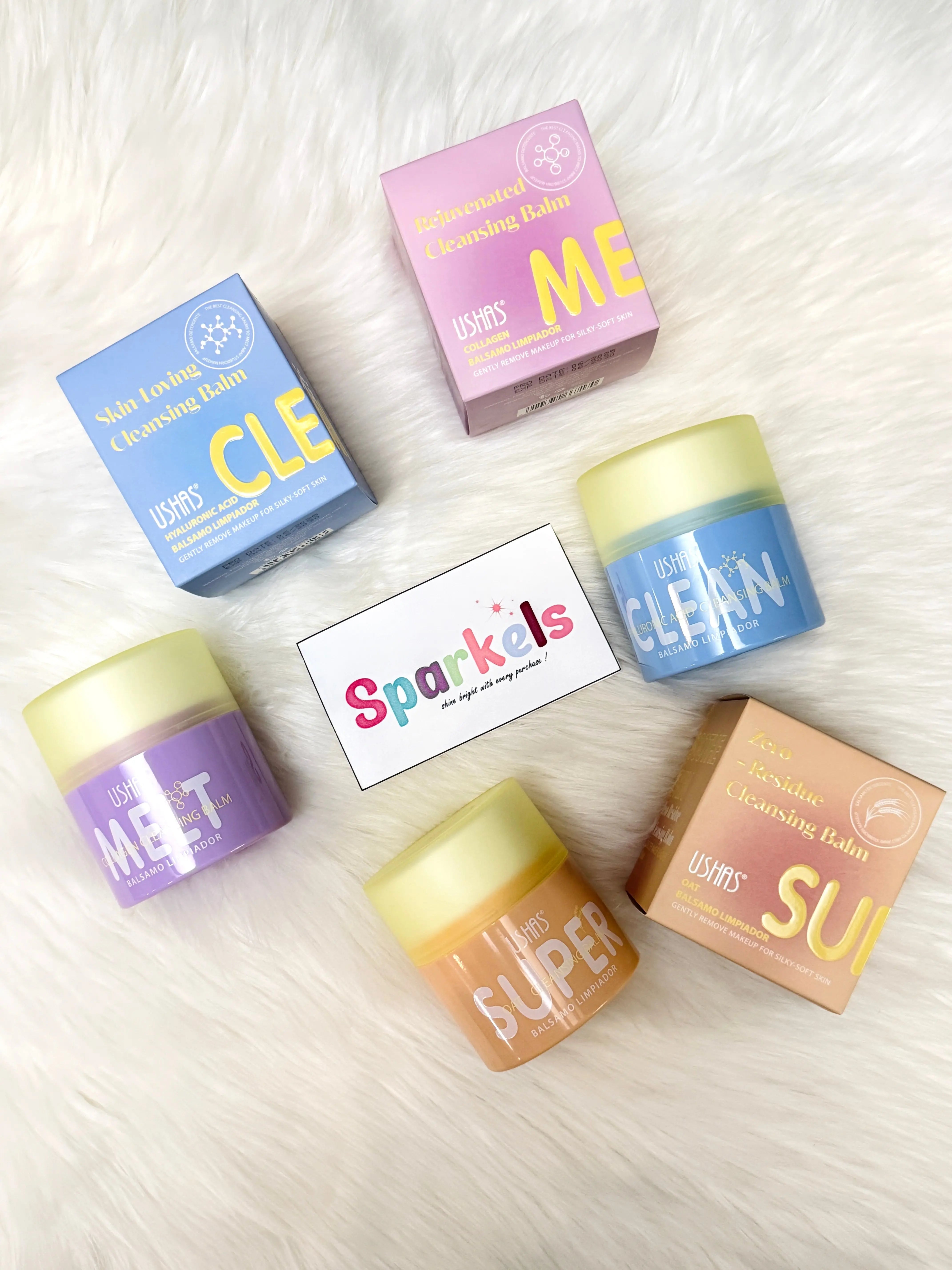 Cleansing Balm Collection – Hyaluronic Acid, Collagen, and Oat (Makeup Remover & Deep Cleanser) Sparkels  Sparkels