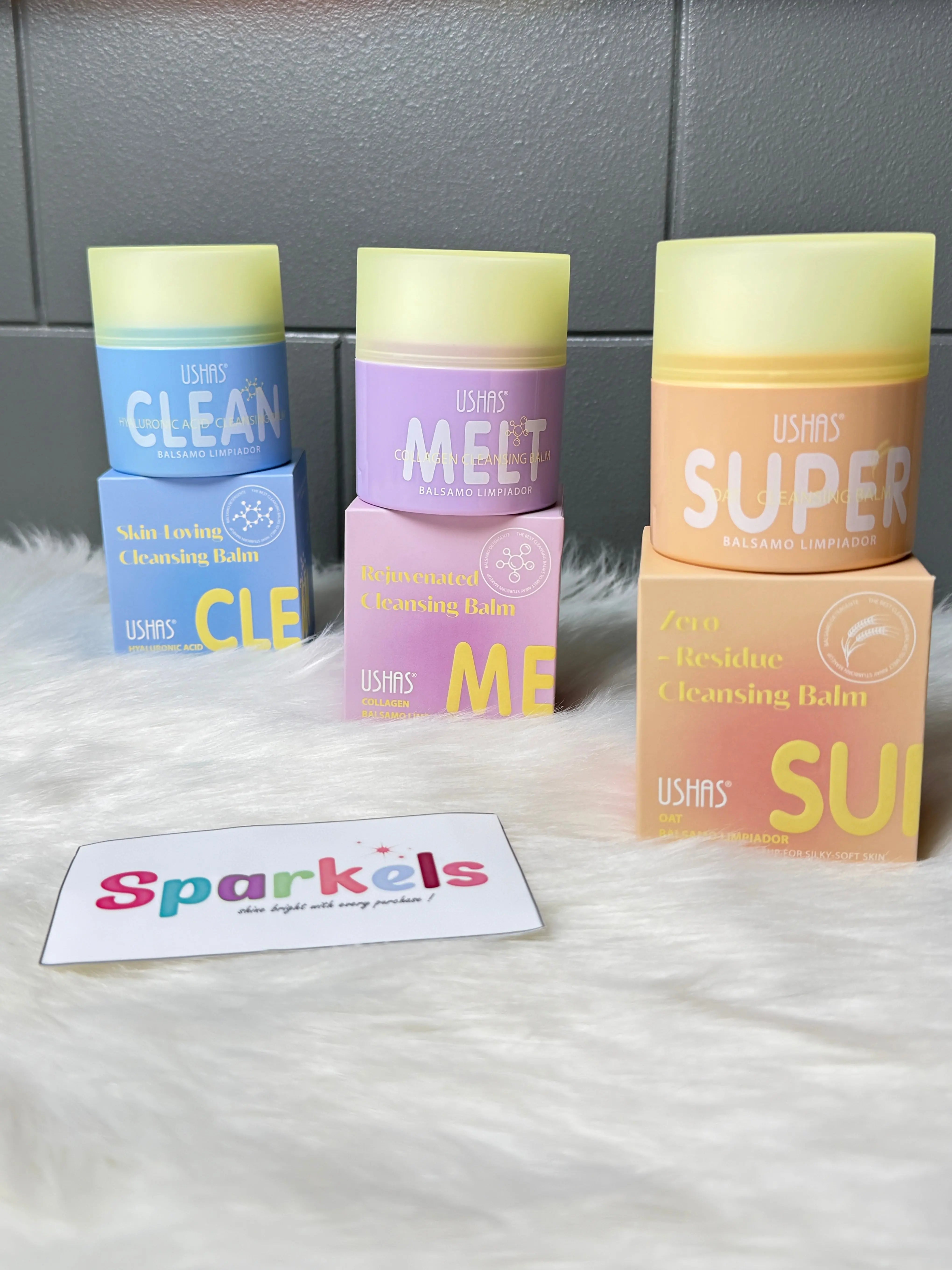 Cleansing Balm Collection – Hyaluronic Acid, Collagen, and Oat (Makeup Remover & Deep Cleanser) Sparkels  Sparkels