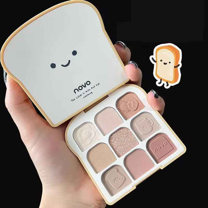 Autumn Rich Diamond Eyeshadow Palette 9 Color Matte & Shimmer Neutral Bronze Eye Makeup Palette