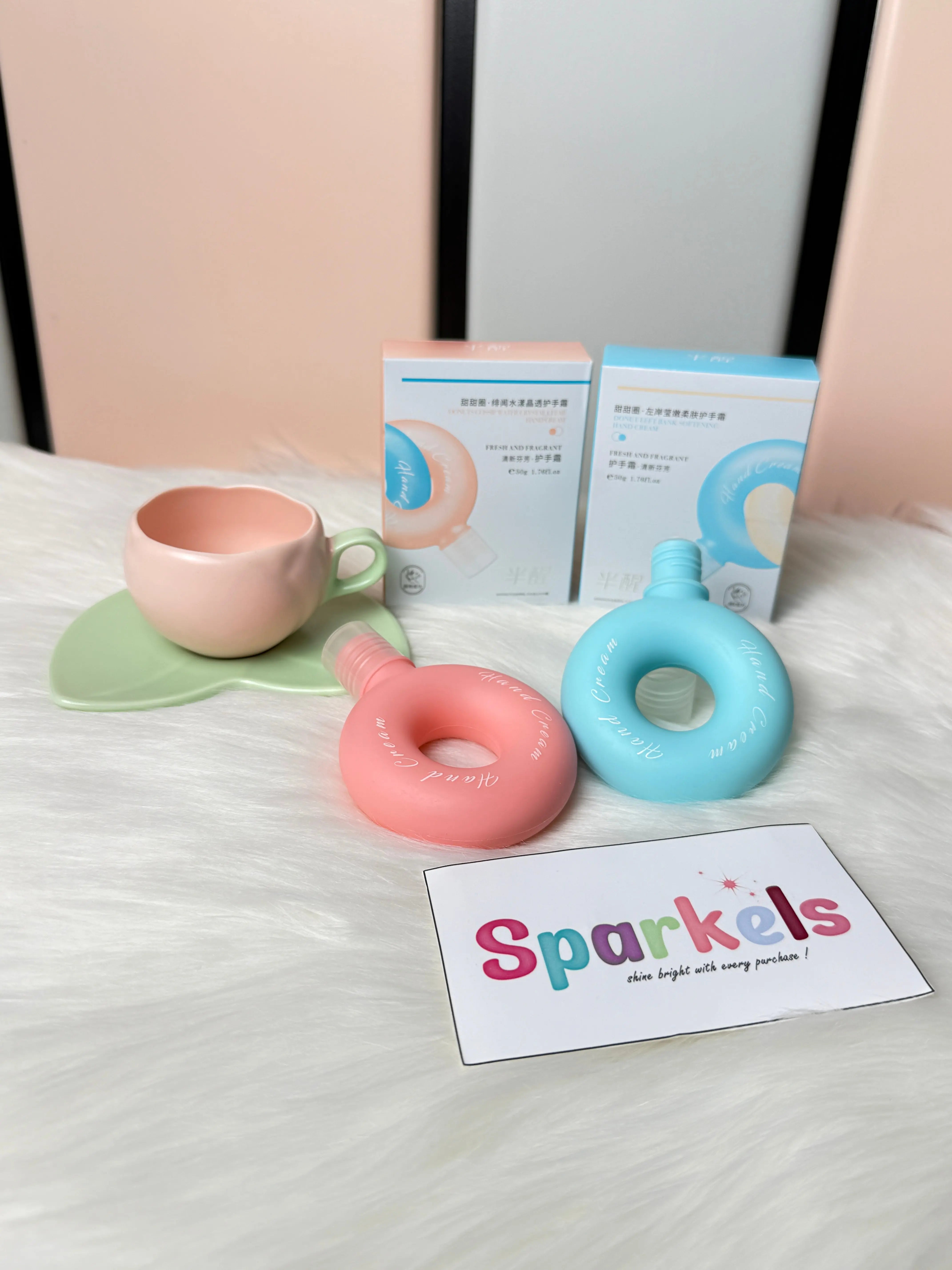 Donut Hand Cream Fresh & Fragrant Moisturizing Hand Lotion (50g) Sparkels  Sparkels