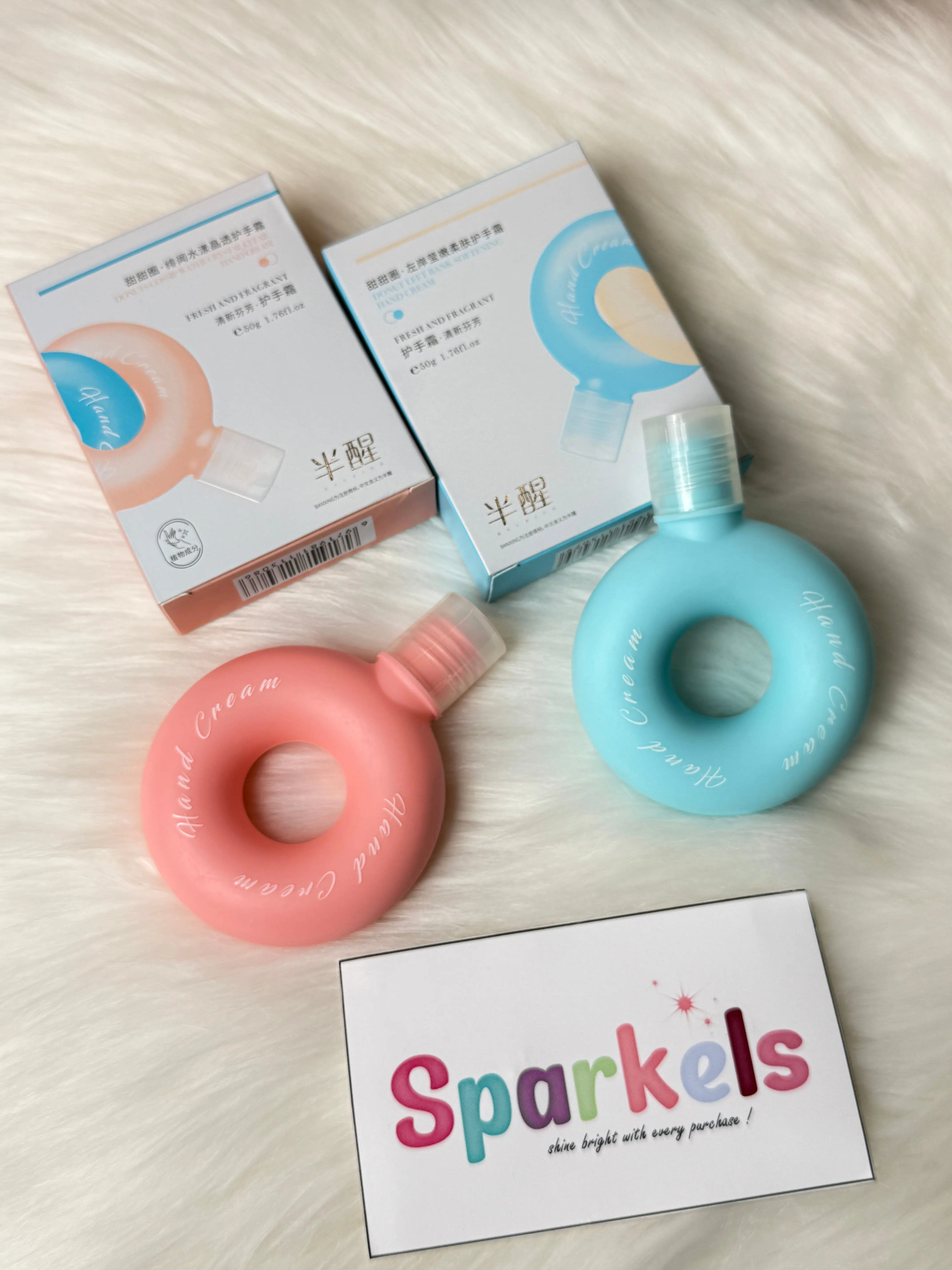 Donut Hand Cream Fresh & Fragrant Moisturizing Hand Lotion (50g) Sparkels  Sparkels