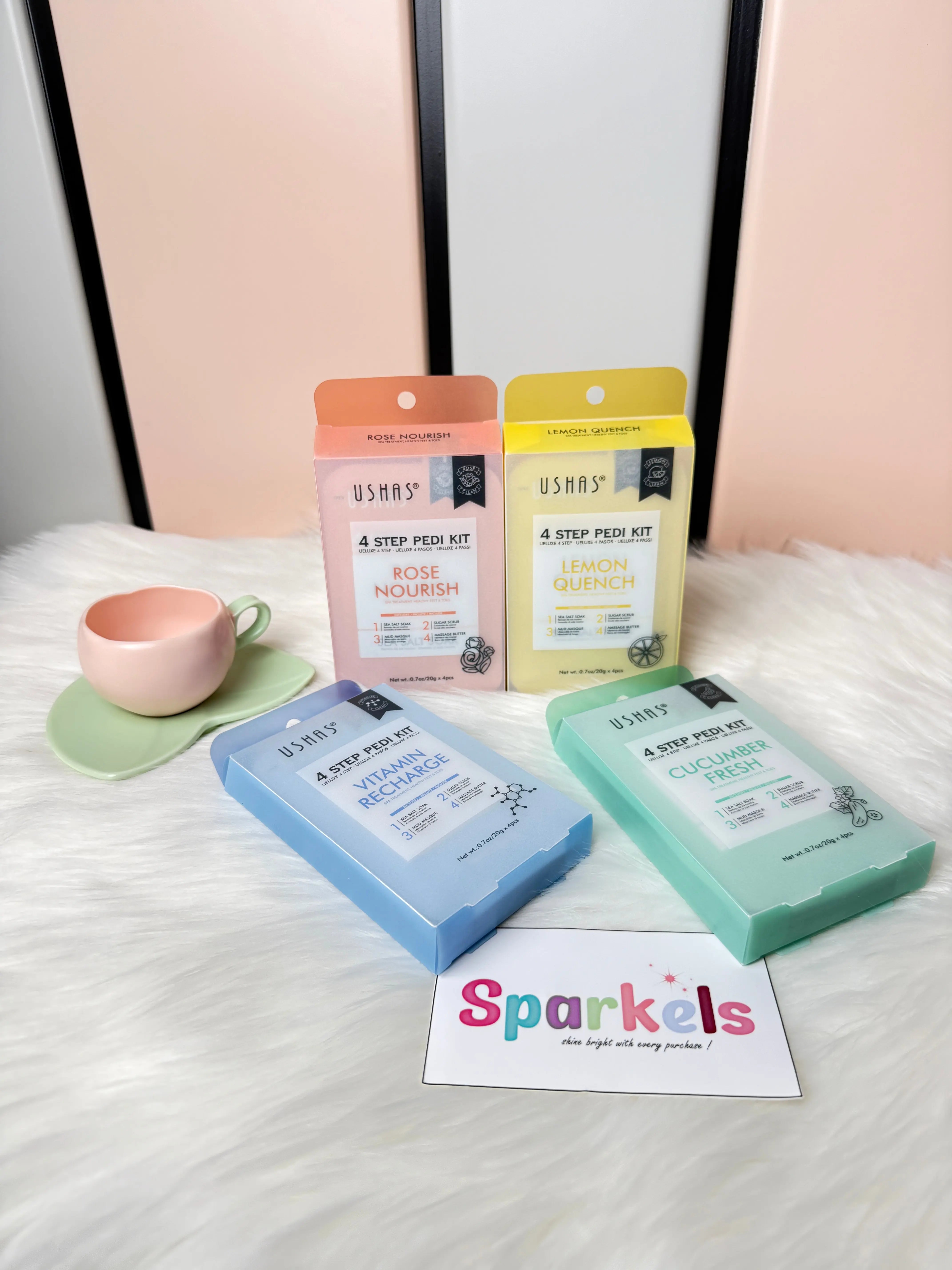 4-Step Pedi Kit At-Home Pedicure Spa Set (Multiple Variants) Sparkels   Sparkels