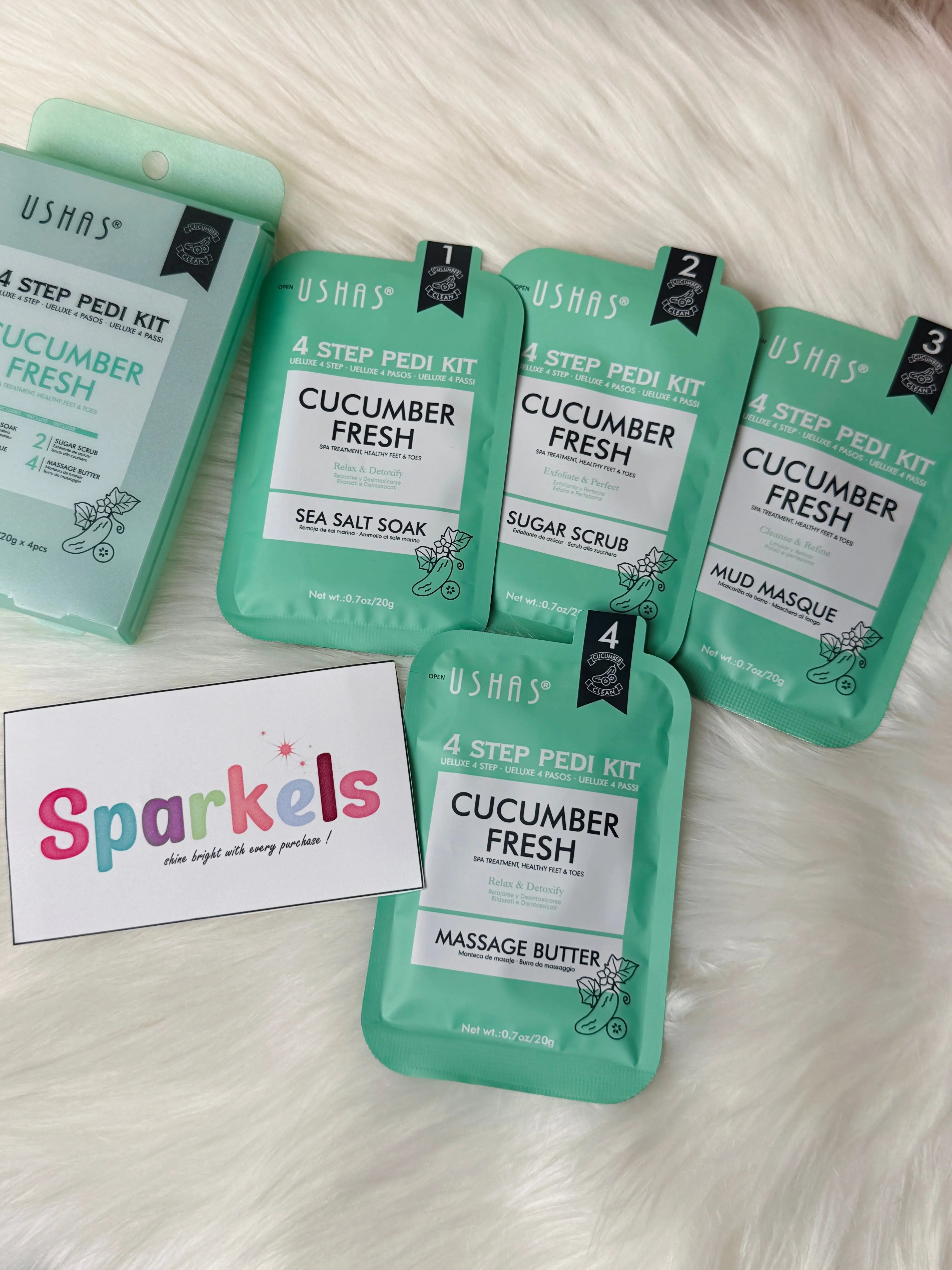 4-Step Pedi Kit At-Home Pedicure Spa Set (Multiple Variants) Sparkels  990.00 Sparkels