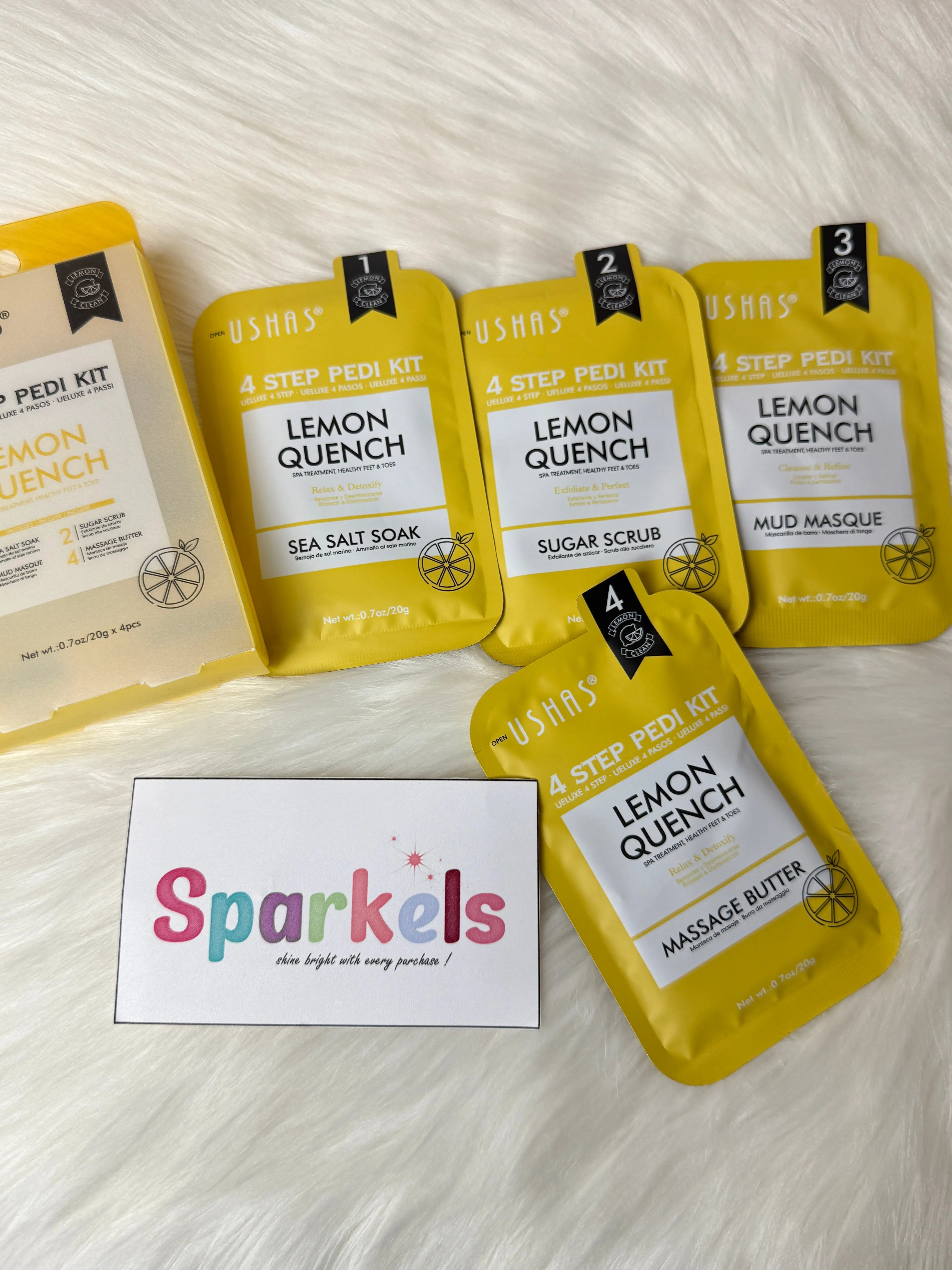 4-Step Pedi Kit At-Home Pedicure Spa Set (Multiple Variants) Sparkels  990.00 Sparkels