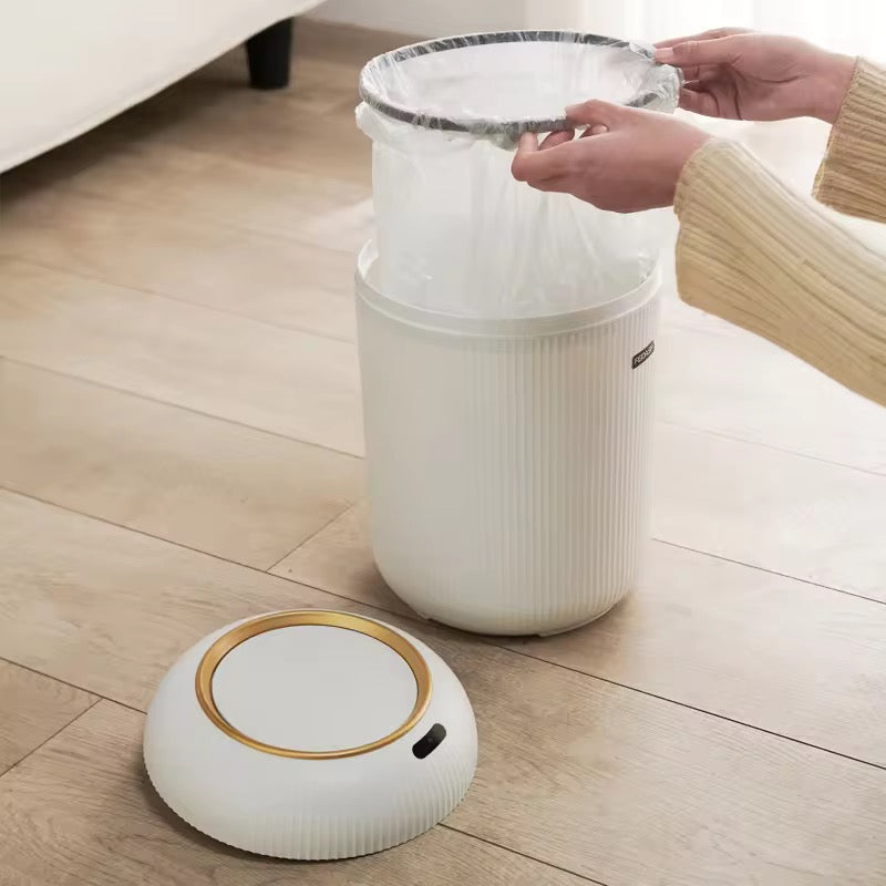 Smart Motion Sensor Trash Can Automatic Lid Small Plastic Waste Bin for Bedroom, Bathroom, Kitchen & Office