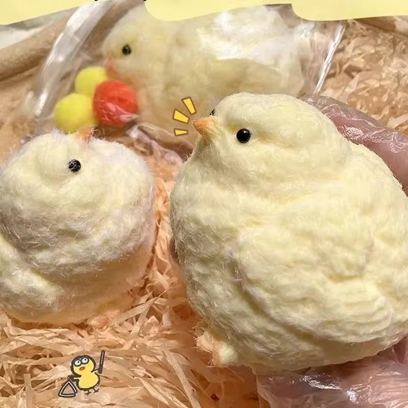 Cute Easter Chick Squishy Toys Stretchy Simulation Chick Fidget Toy for Stress Relief & Party Favors