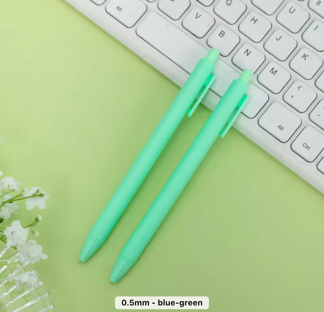 Retractable Macaron Ballpoint Pen Multicolor Plastic Pen