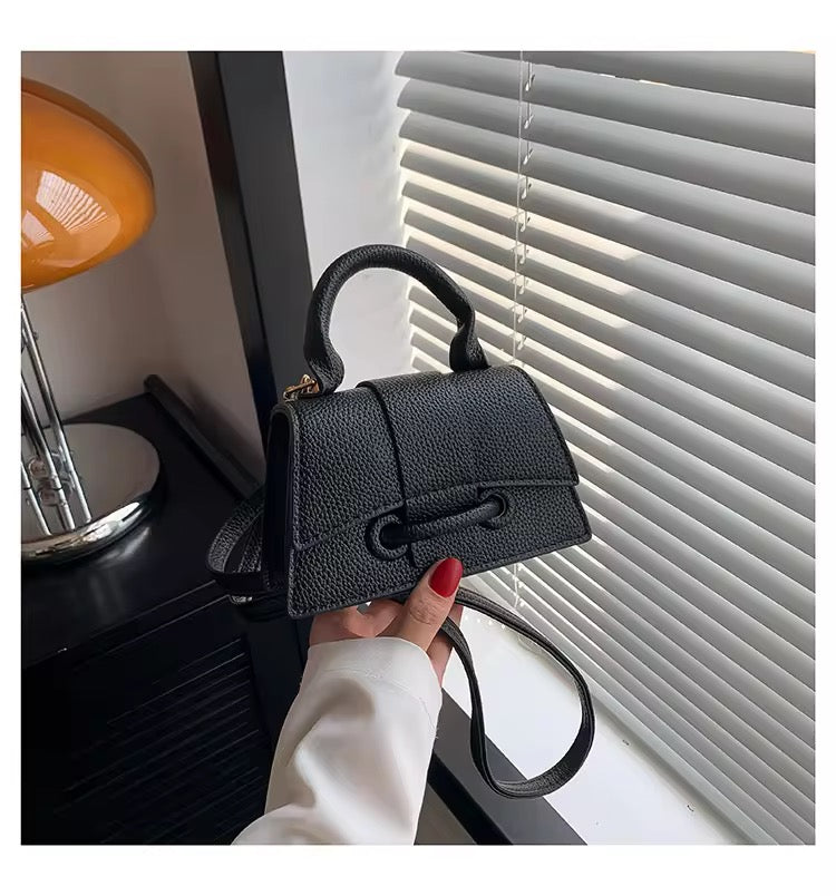 Solid Color Simple Handbag Korean Style Small Square Shoulder & Crossbody Bag Minimalist & Versatile
