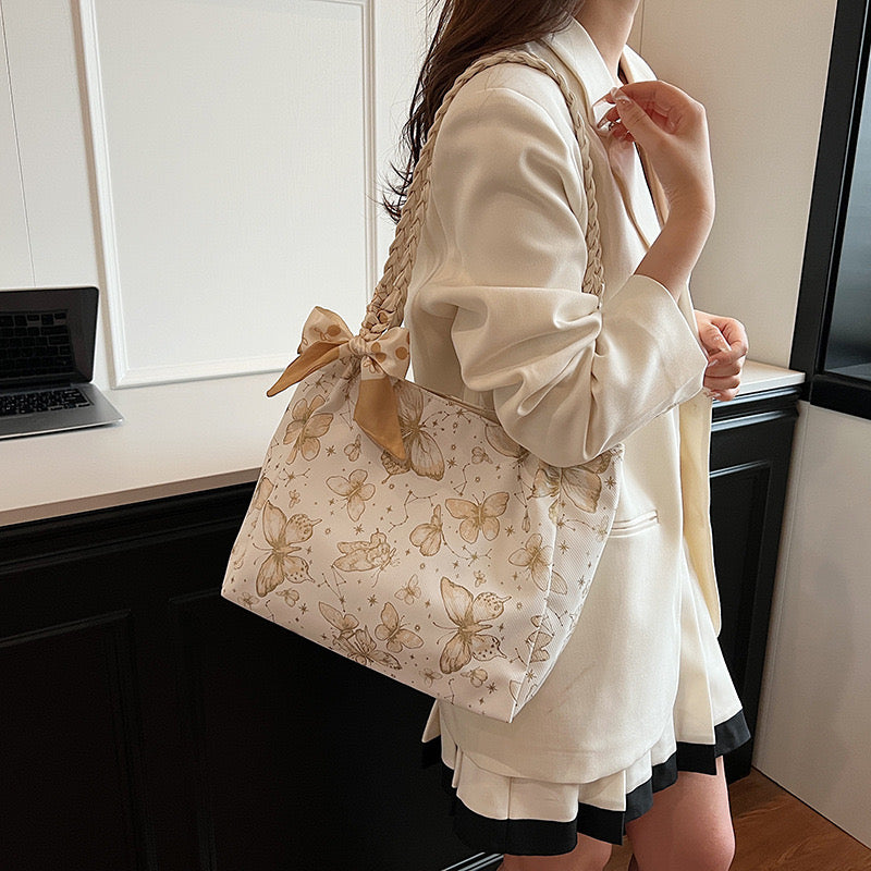 Butterfly Women's Shoulder Tote Bag Trendy Large Capacity Fashion Handbag