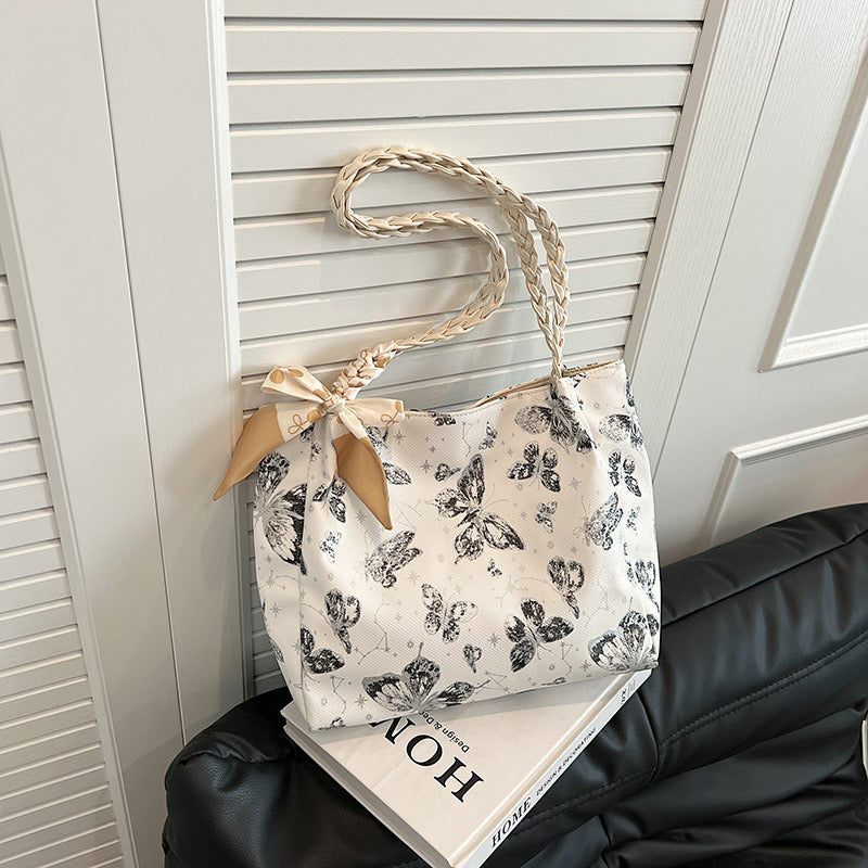 Butterfly Women's Shoulder Tote Bag Trendy Large Capacity Fashion Handbag