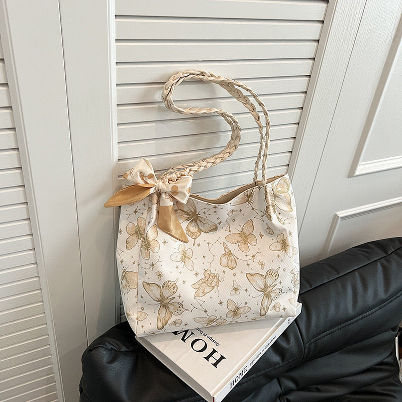 Butterfly Women's Shoulder Tote Bag Trendy Large Capacity Fashion Handbag
