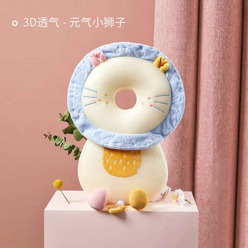 Baby Head Protector Backpack Soft Cartoon Baby Pillows Pad Cushion Head Security Protection Crawl Walk Toddler Headrest