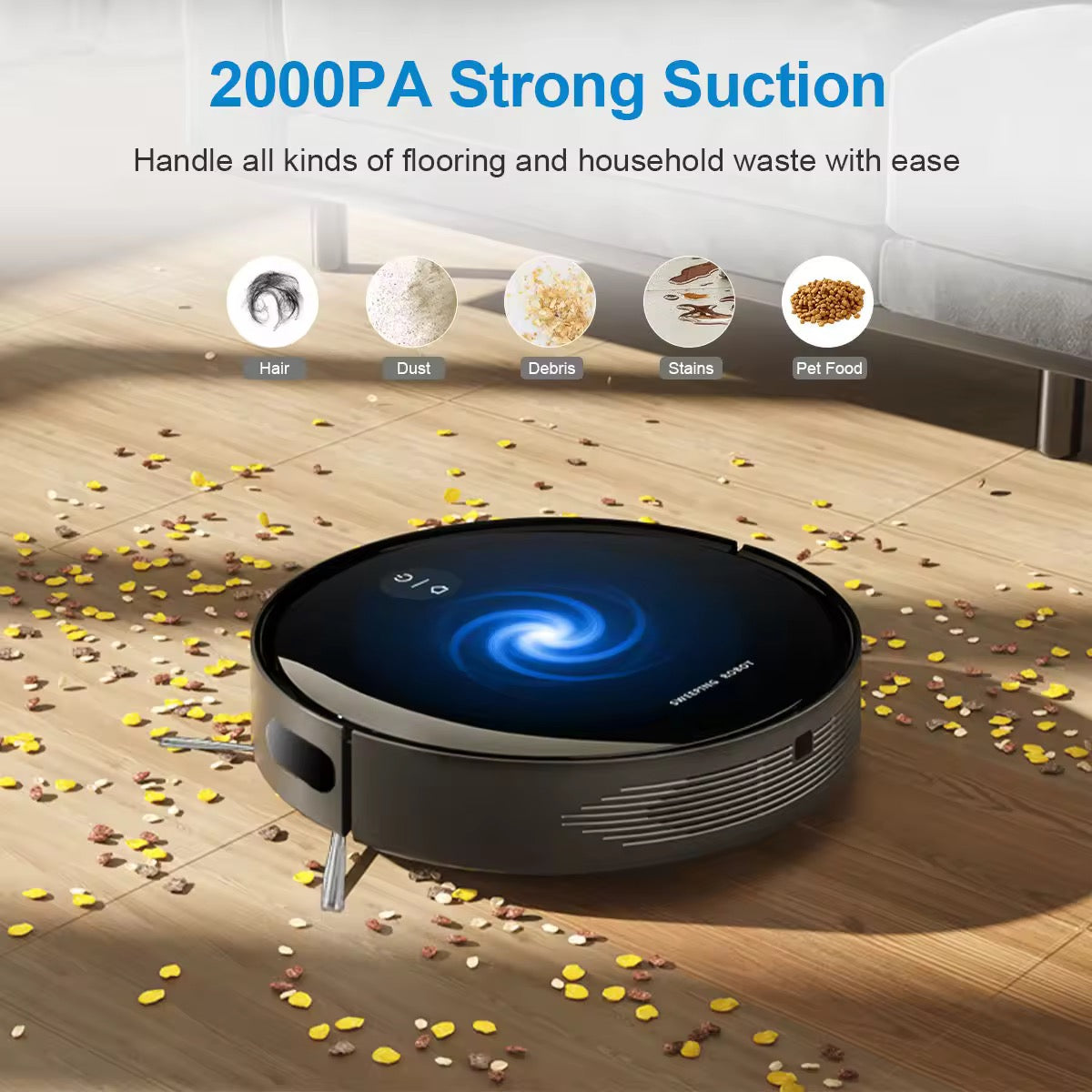 Smart Robot Vacuum Cleaner with UV Sterilization USB Powered Sweeping & Mopping Robot – Automatic Household Floor Cleaner