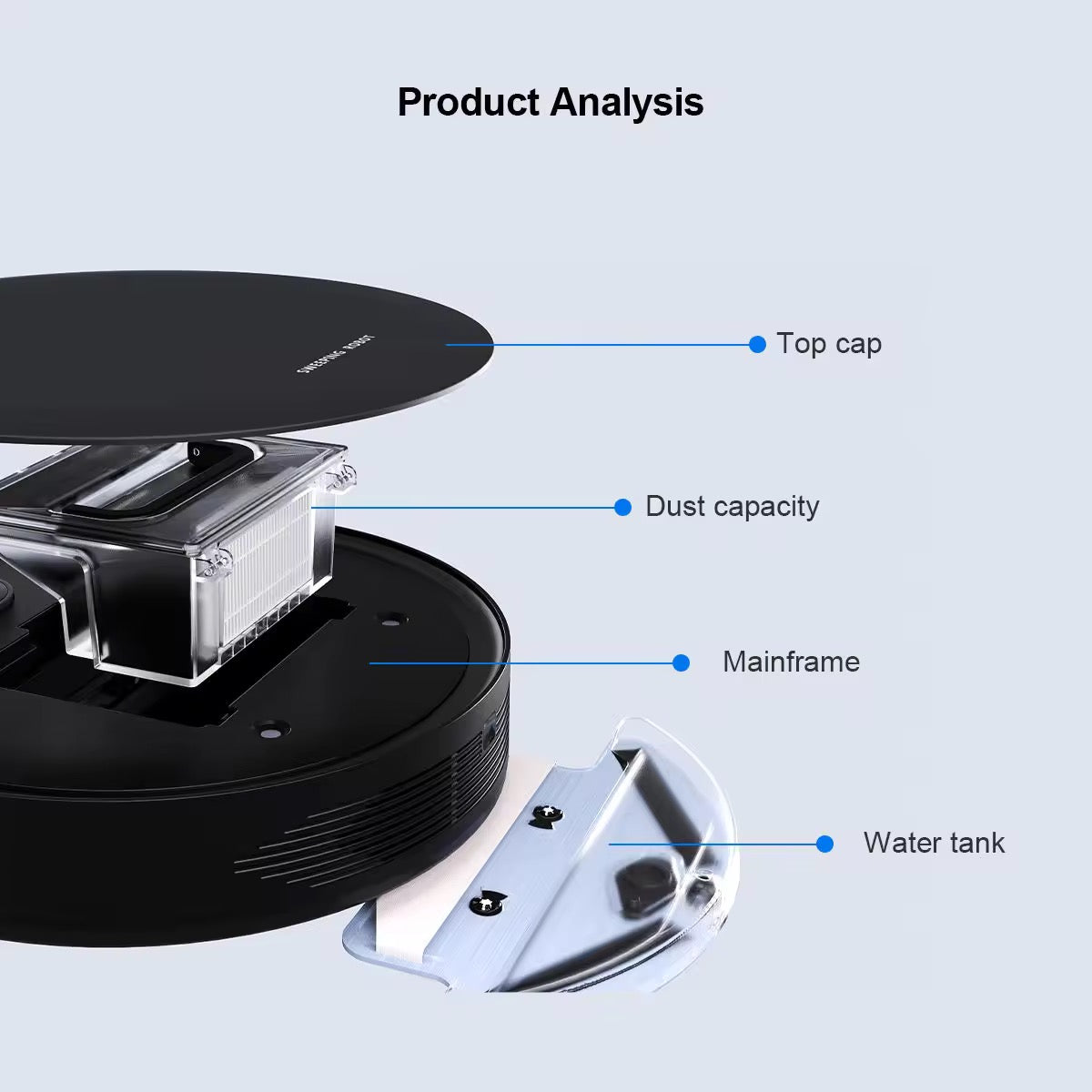 Smart Robot Vacuum Cleaner with UV Sterilization USB Powered Sweeping & Mopping Robot – Automatic Household Floor Cleaner