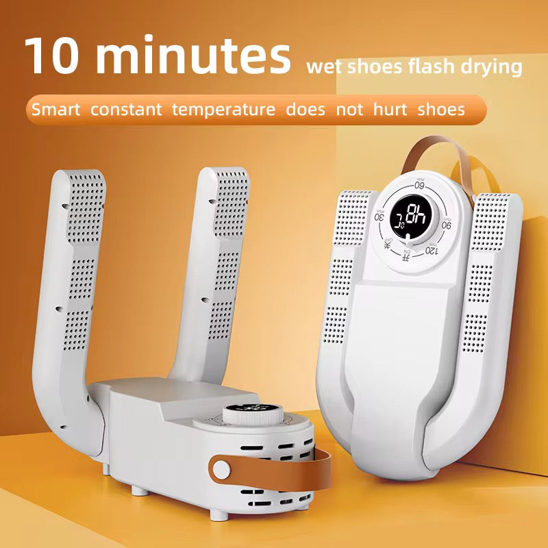 Electric Portable Foldable Smart Shoe Dryer Household Shoe Dehumidifier for Boots, Sneakers & Football Shoes