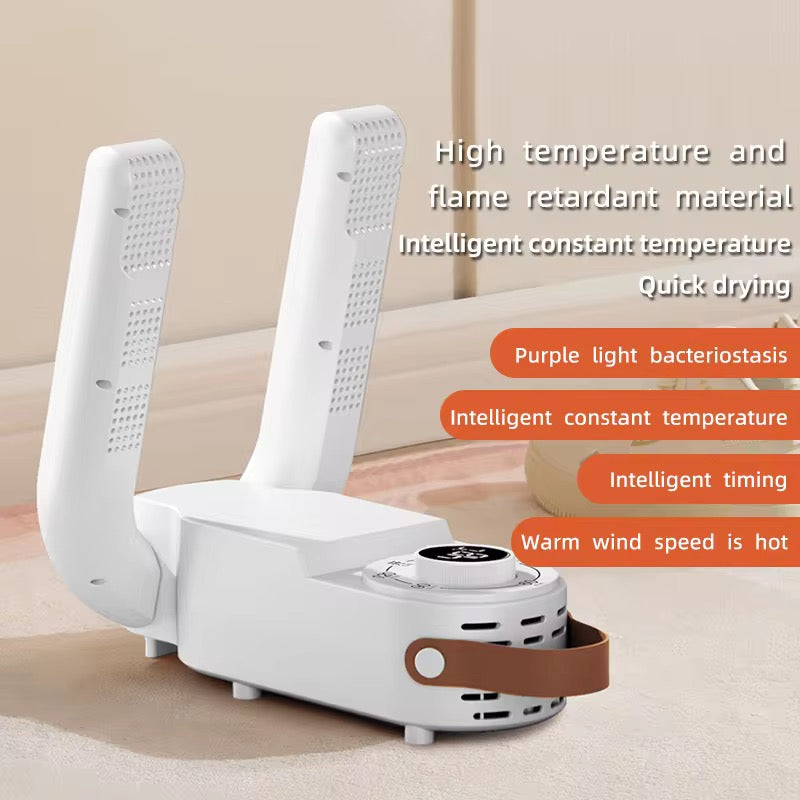 Electric Portable Foldable Smart Shoe Dryer Household Shoe Dehumidifier for Boots, Sneakers & Football Shoes