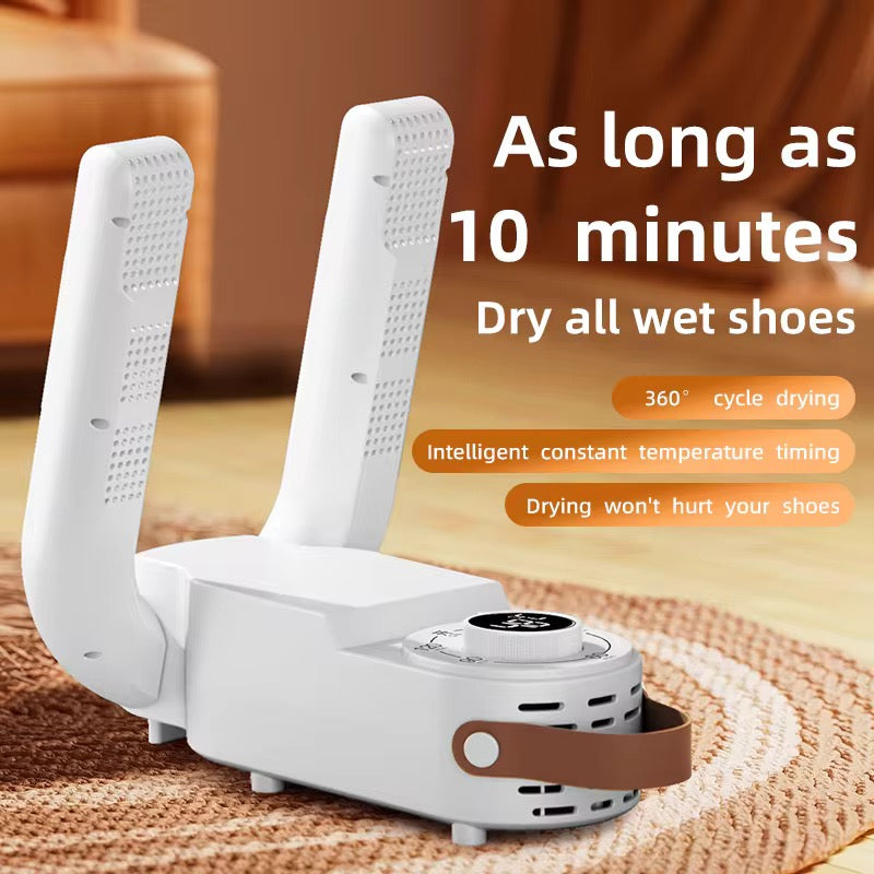 Electric Portable Foldable Smart Shoe Dryer Household Shoe Dehumidifier for Boots, Sneakers & Football Shoes