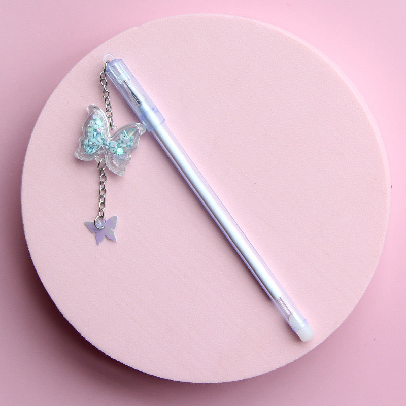 Glitter Decor Neutral Pens Cute Ballpoint Pens for Office & School Use
