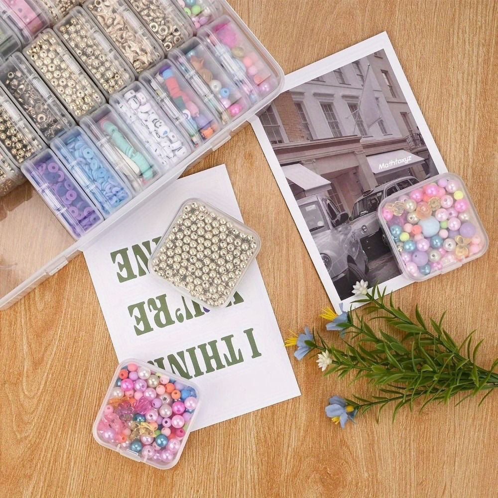 Transparent Plastic Storage Box with Removable Mini Cases 14 Compartments