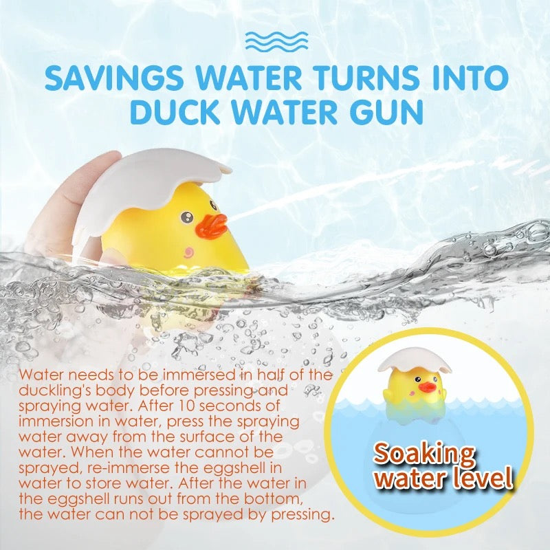 Kids Bath Toys Baby Cute Duck Penguin Egg Water Spray Sprinkler