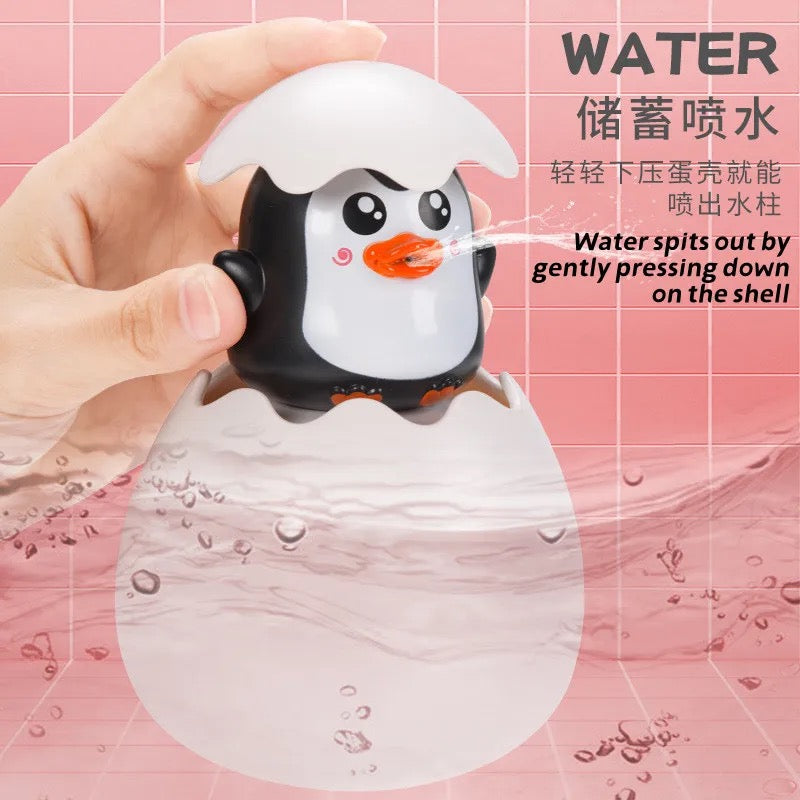 Kids Bath Toys Baby Cute Duck Penguin Egg Water Spray Sprinkler