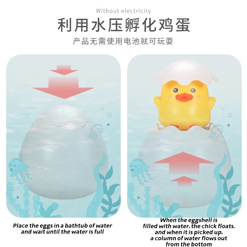 Kids Bath Toys Baby Cute Duck Penguin Egg Water Spray Sprinkler