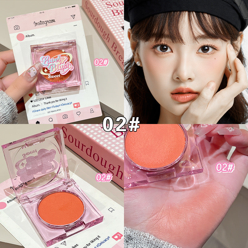 Monochrome Pink Blush Cream Palette Natural Matte Waterproof Long Lasting Cheek & Eye Makeup