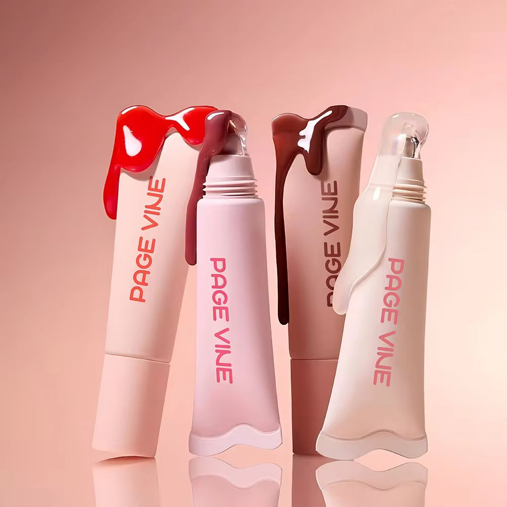 High Quality Waterproof Matte Liquid Lip Gloss Customizable Private Label Lip Tint  OEM Lip Balm with Trendy Design