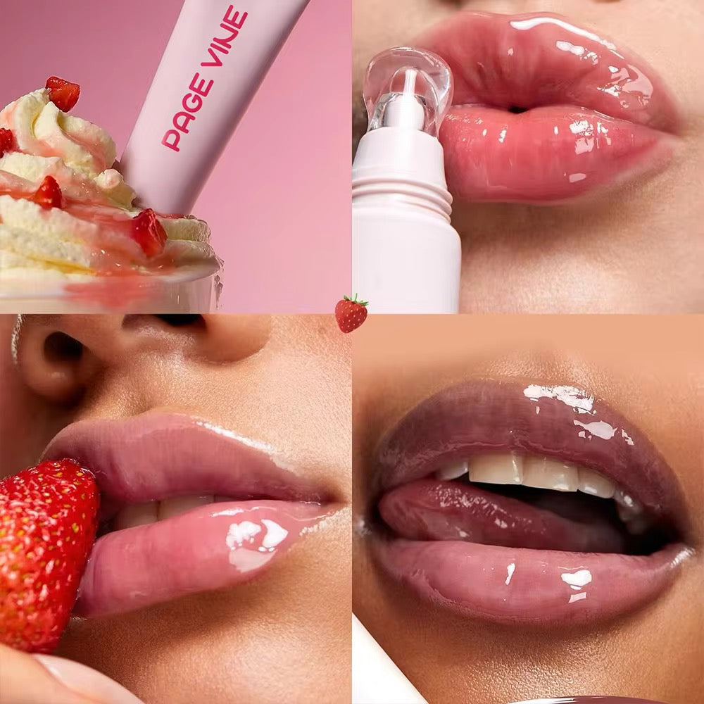 High Quality Waterproof Matte Liquid Lip Gloss Customizable Private Label Lip Tint  OEM Lip Balm with Trendy Design