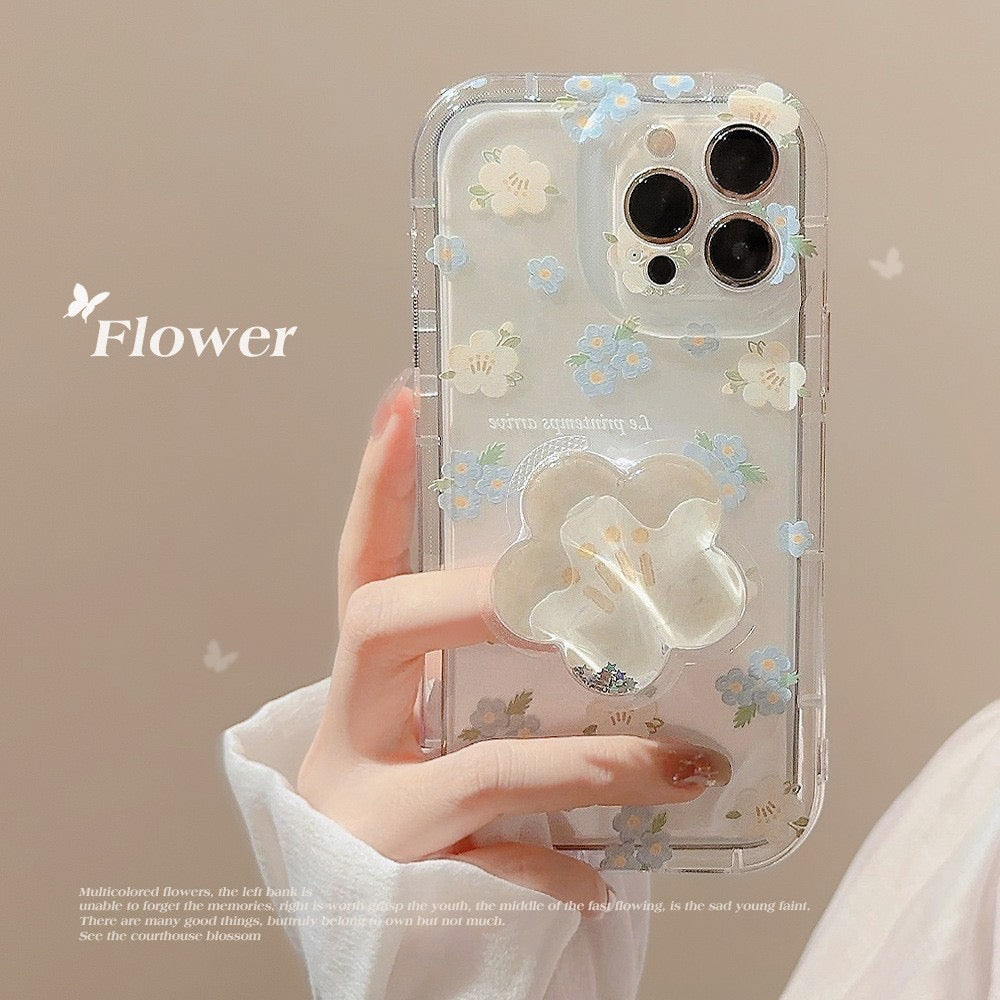 Floral With Popsocket Mobile Cover