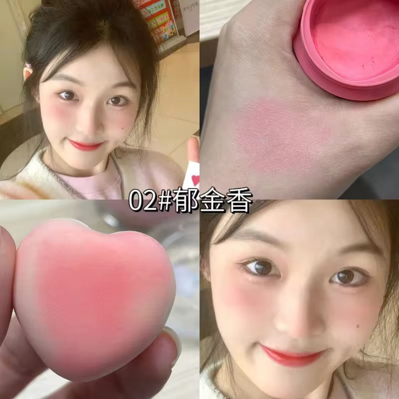 Butterfly Charm Air Sense Blush Cream Natural Brightening Matte Blusher Lightweight Cream to Powder Formula