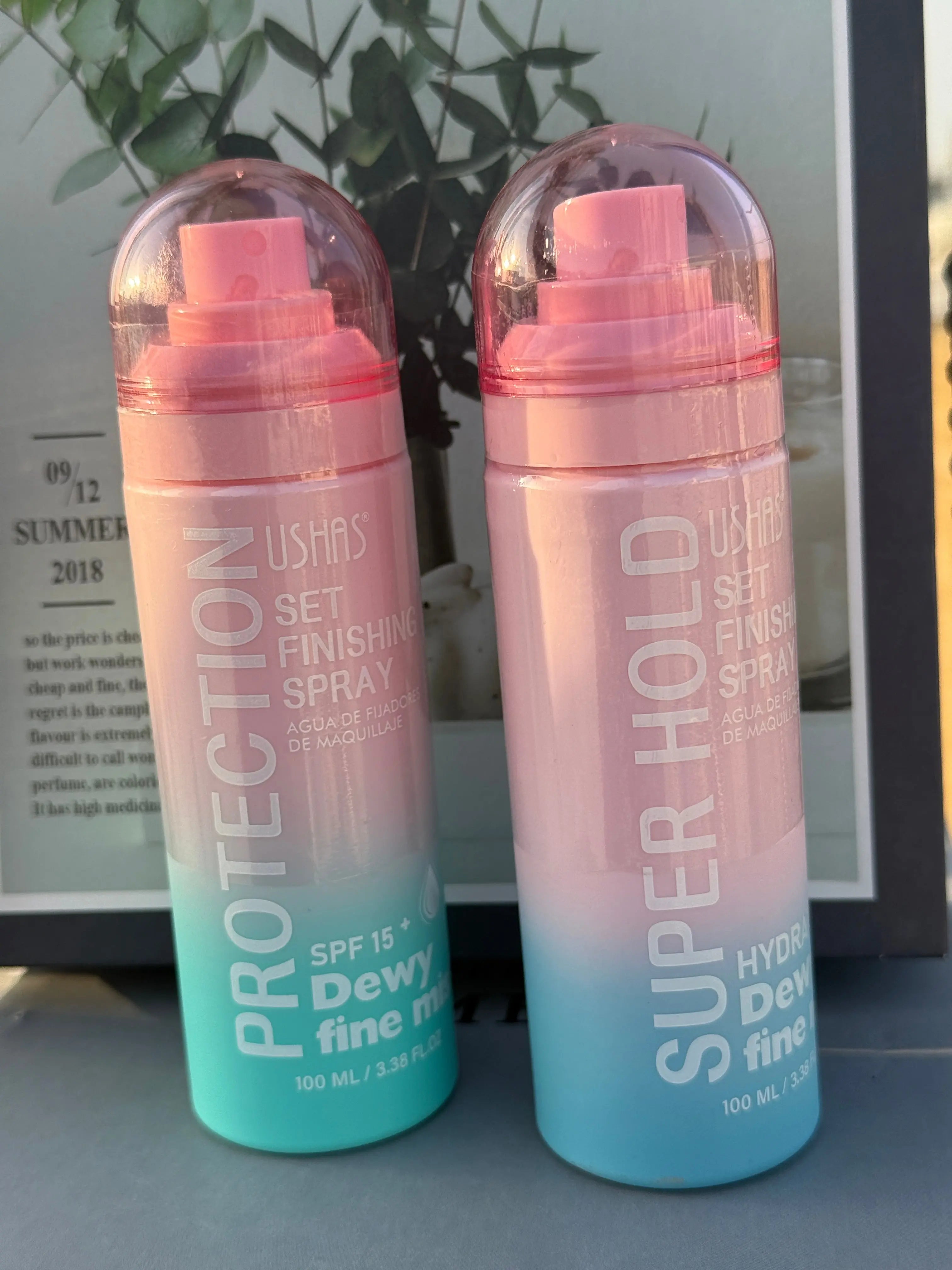 Set Finishing Spray Dewy Fine Mist (Protection SPF 15+ / Super Hold Variants) Sparkels   Sparkels