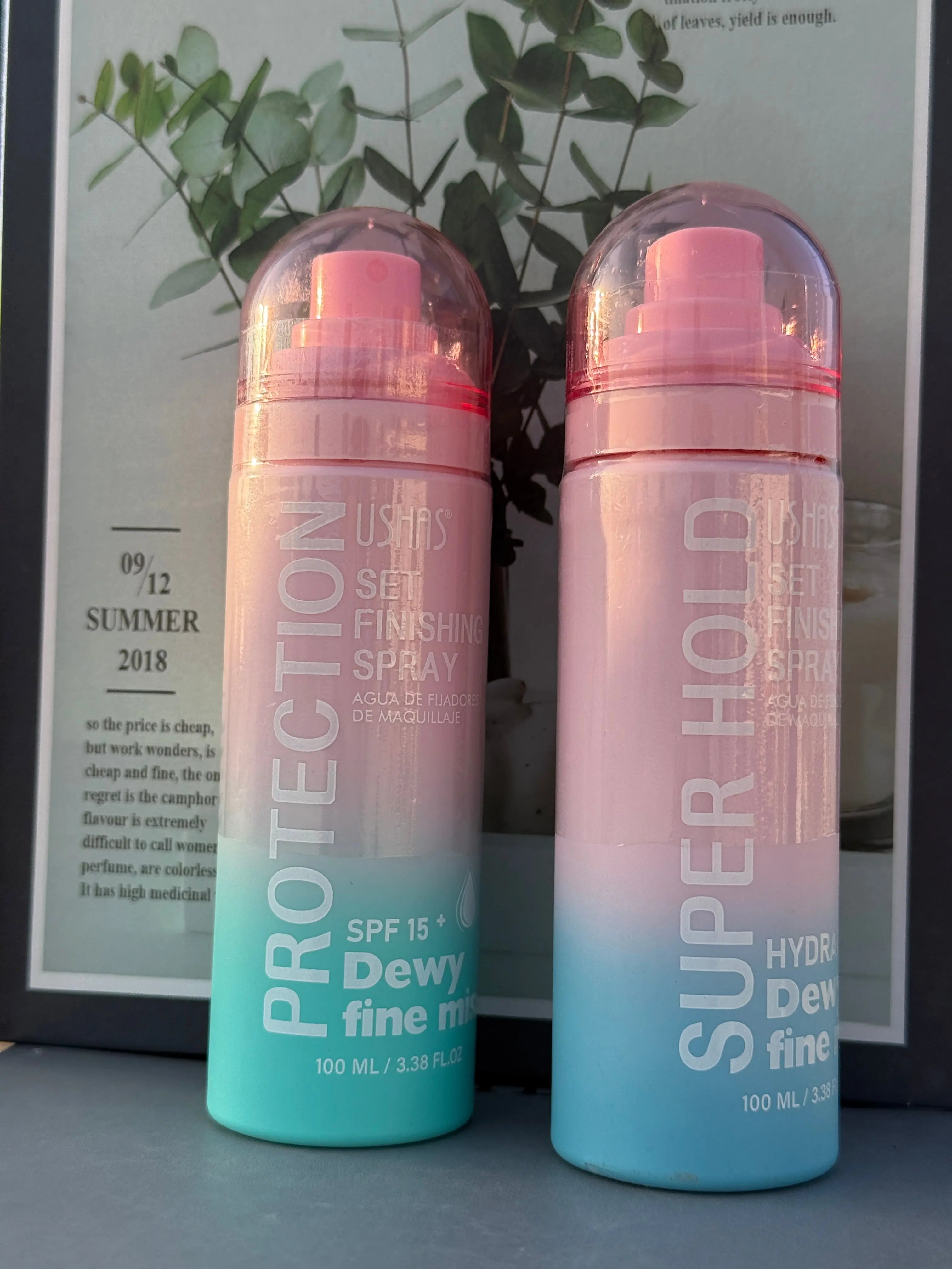 Set Finishing Spray Dewy Fine Mist (Protection SPF 15+ / Super Hold Variants) Sparkels   Sparkels