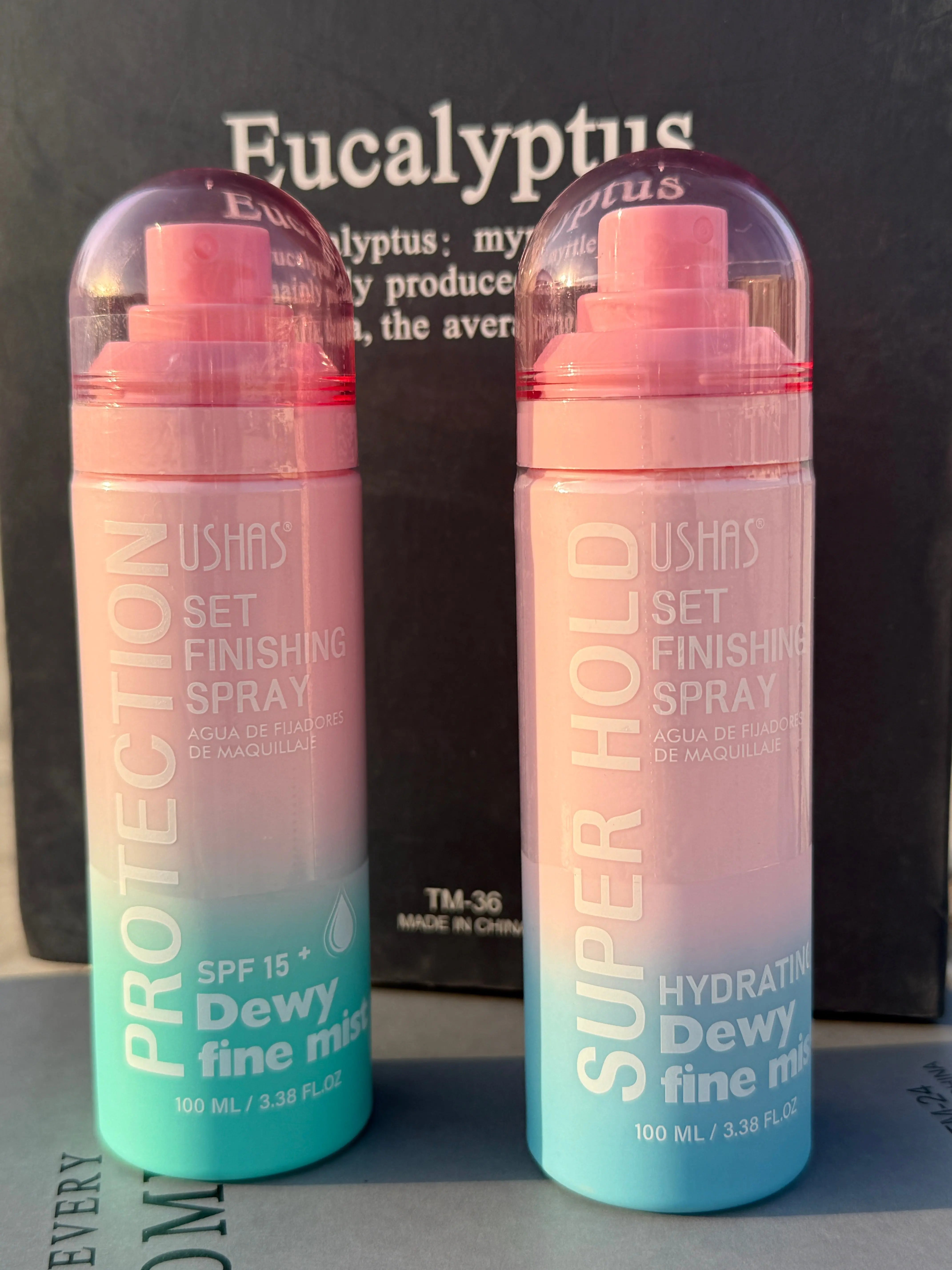 Set Finishing Spray Dewy Fine Mist (Protection SPF 15+ / Super Hold Variants) Sparkels   Sparkels
