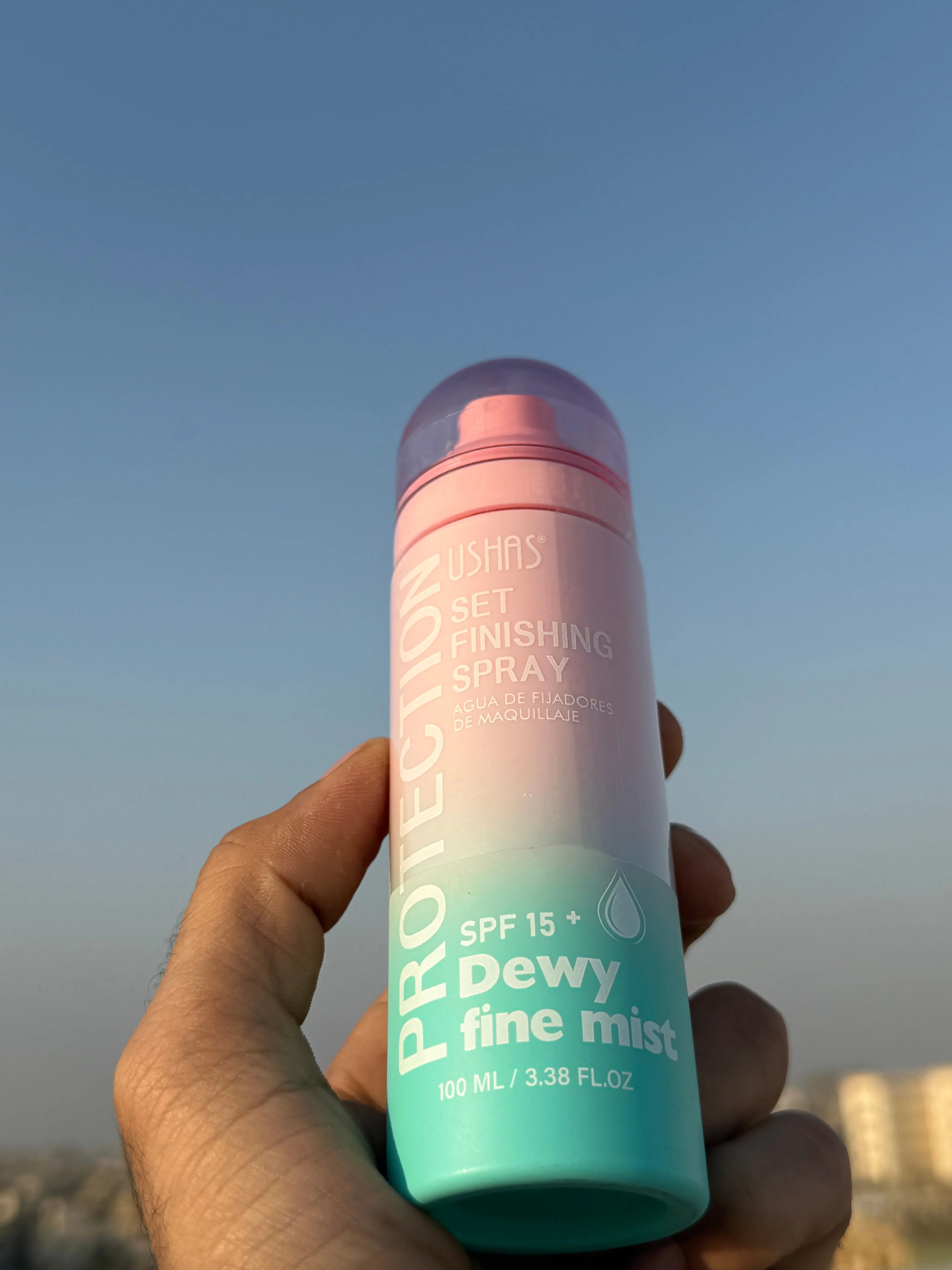 Set Finishing Spray Dewy Fine Mist (Protection SPF 15+ / Super Hold Variants) Sparkels   Sparkels