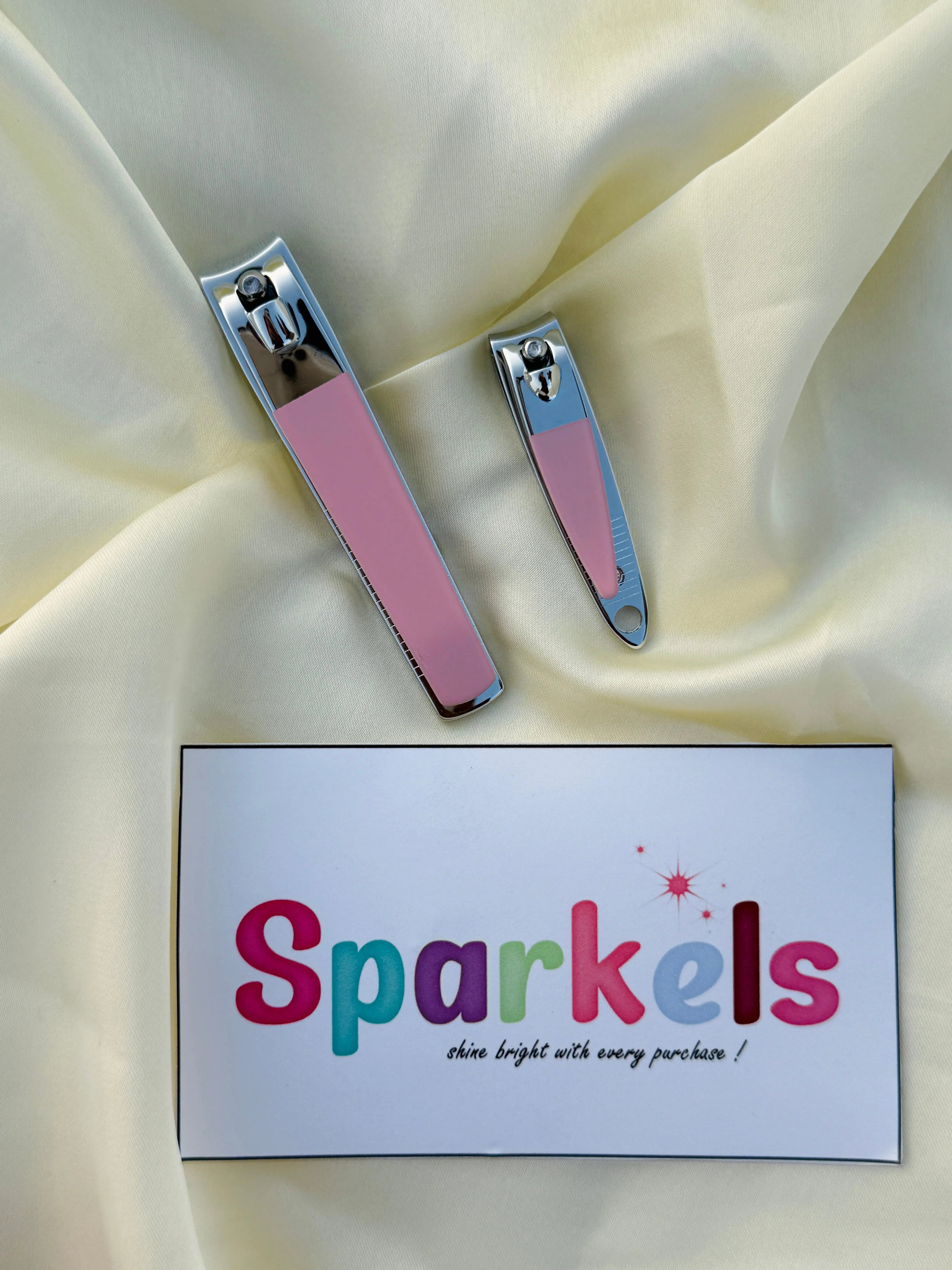 Crazy Miss Nail Clipper Set – Dual Size Stainless Steel Clippers (Pastel Collection) Sparkels   Sparkels