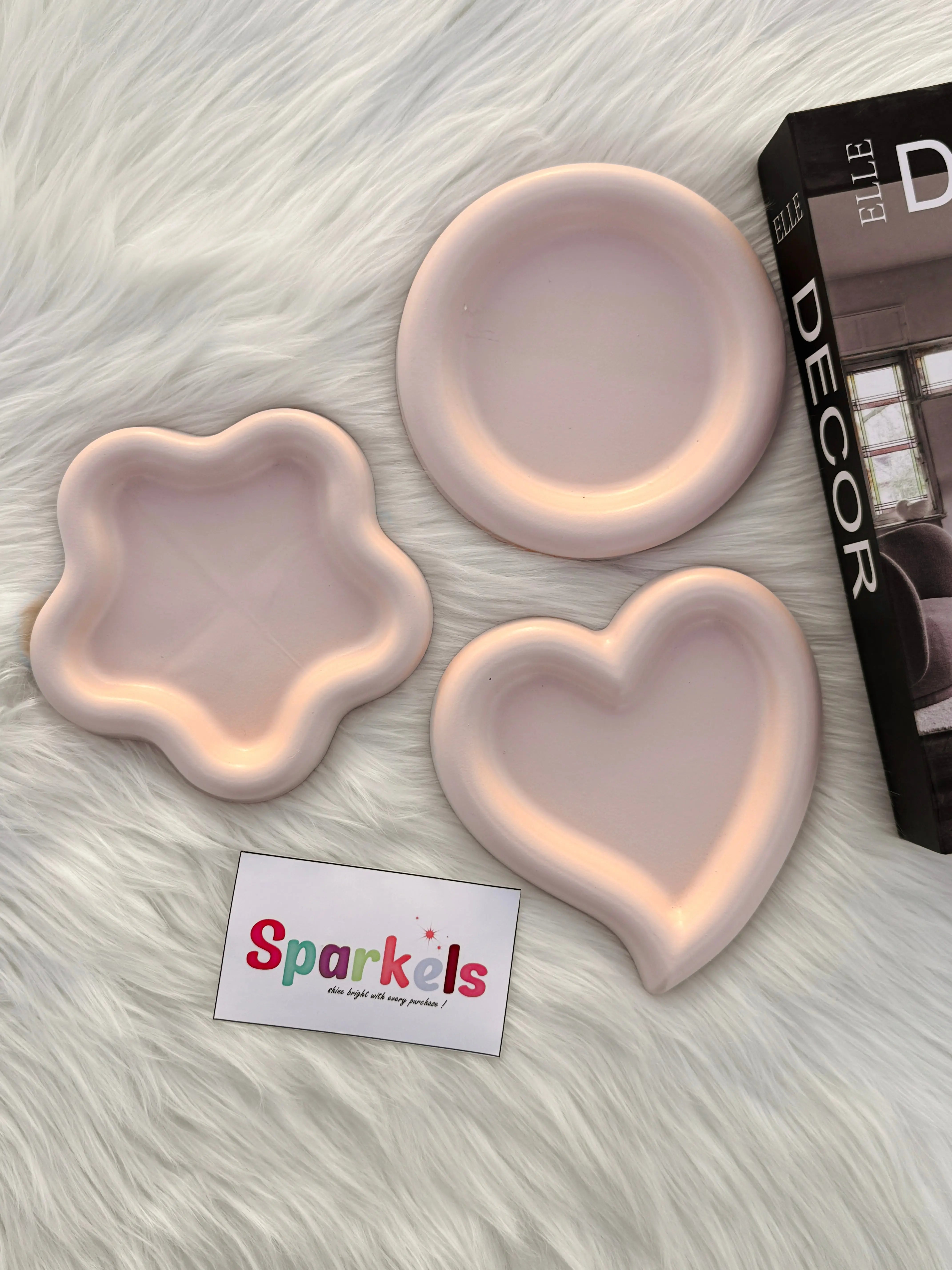 Creative Handmade Star Shape Ceramic Plate Sparkels