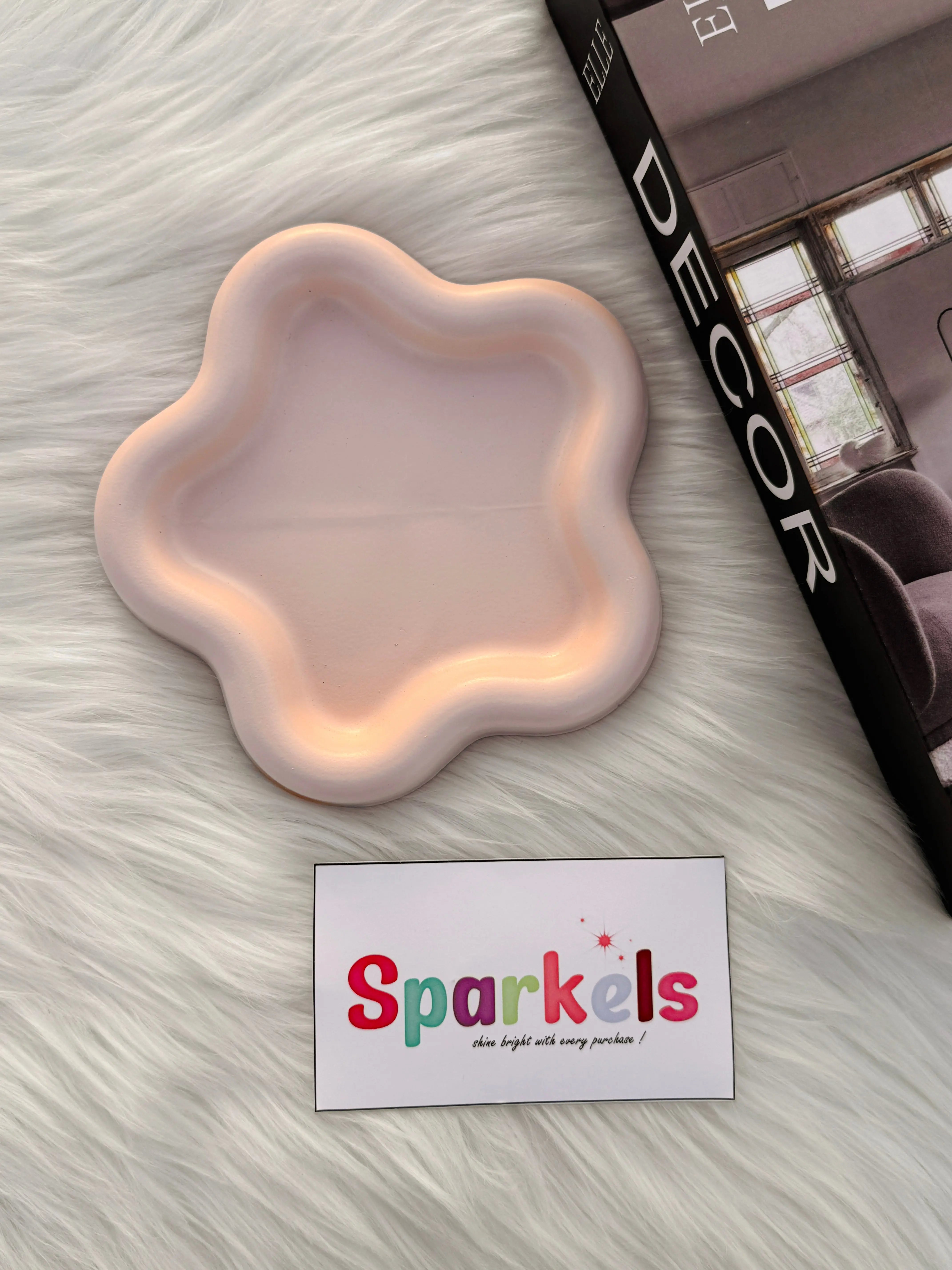 Creative Handmade Star Shape Ceramic Plate Sparkels