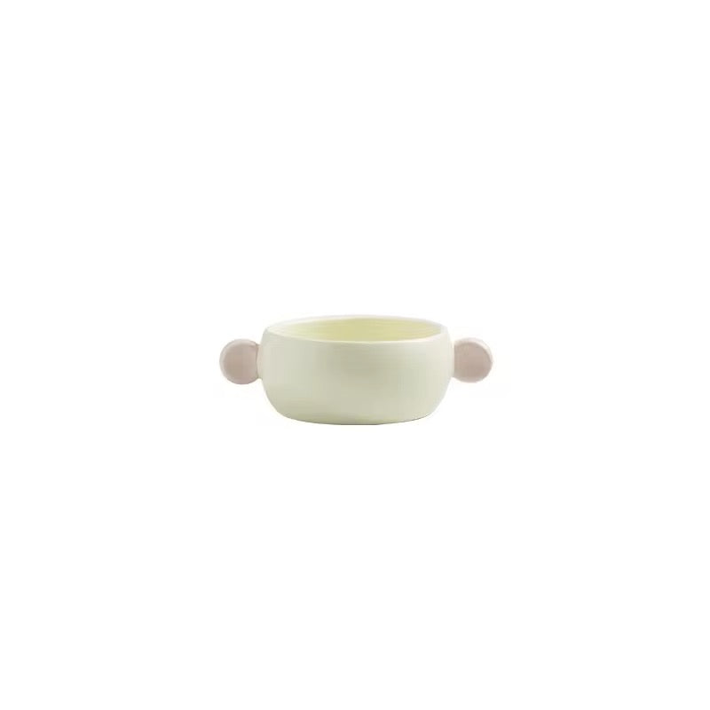 Pastel Ceramic Baking Dish with Handles Cute Oven-to-Table Serving & Casserole Tray