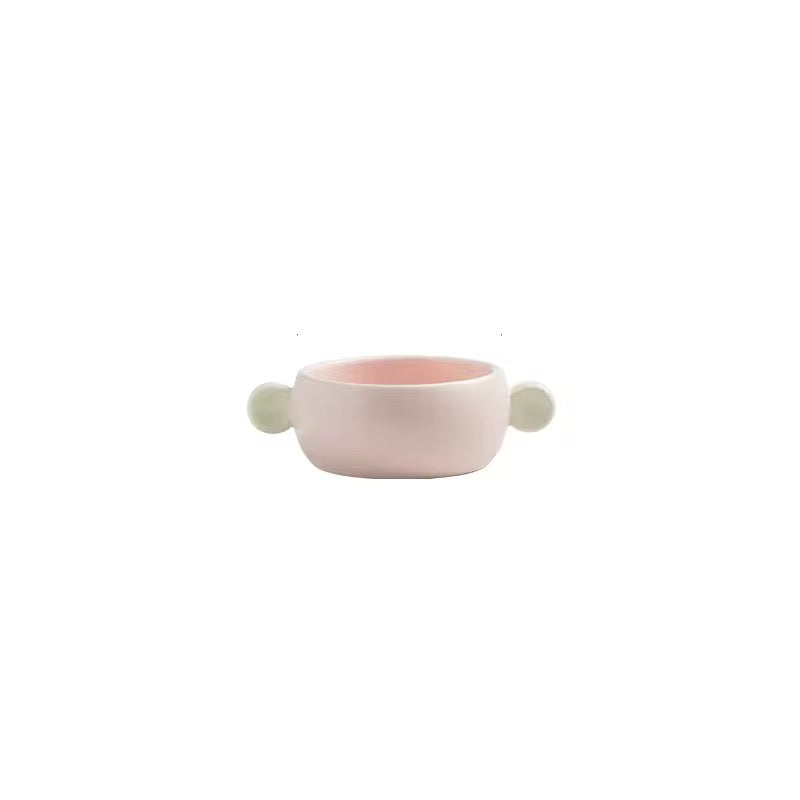 Pastel Ceramic Baking Dish with Handles Cute Oven-to-Table Serving & Casserole Tray